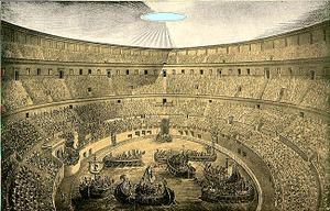 la naumachie dans le Colise, G. Nispi-Landi, 1913 ( D.R.)