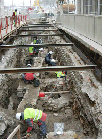 Fouille prventive, rue Monseigneur Lavarenne (5e arr.), 2005