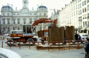 Sondage de la place effectué en 1988 © SA Ville de Lyon