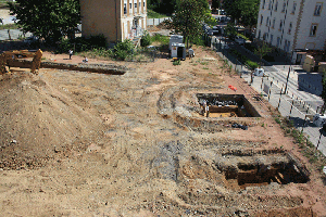 vue générale du chantier © SA Ville de Lyon