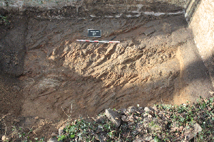 Sondage 1, Affleurement de gneiss  SA Ville de Lyon  